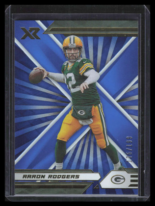 2021 Panini XR Blue 36 Aaron Rodgers 175/199