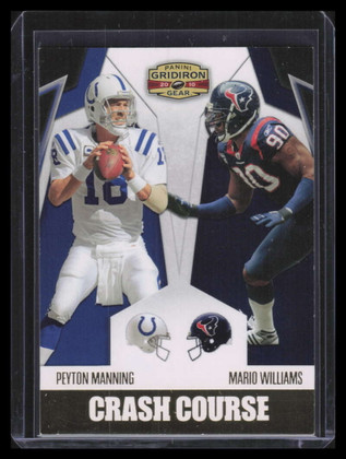 2010 Panini Gridiron Gear Crash Course Gold 3 Williams Peyton Manning 37/100