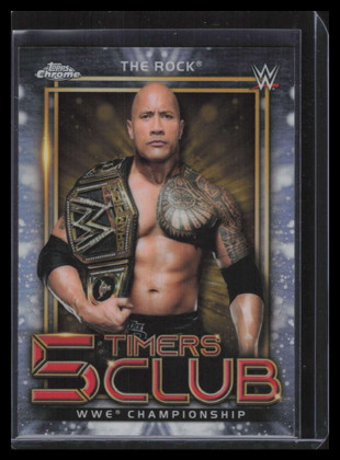 2021 Topps Chrome WWE 5 Timers Club 5t17 The Rock