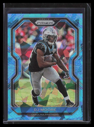 2020 Panini Prizm Prizms Blue Ice Refractor 234 D. J. Moore 69/99