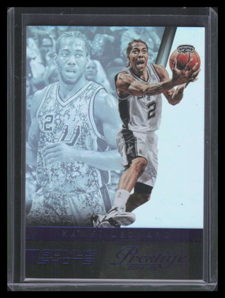 2014-15 Prestige Premium Bonus Shots Blue 45 Kawhi Leonard 42/99