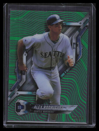 2018 Topps High Tek Green HTARD Alex Rodriguez 55/99