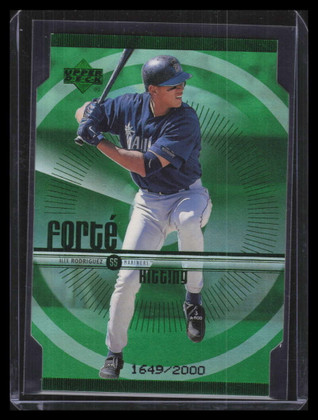 1999 Upper Deck Forte Double f25 Alex Rodriguez 1649/2000