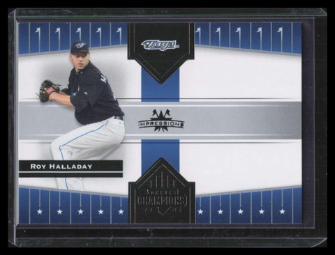 2005 Donruss Champions Impressions Black 424 Roy Halladay 3/5