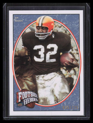 2008 Upper Deck Heroes Blue 227 Jim Brown 5/125