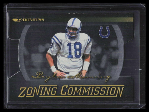 1999 Donruss Zoning Commission 4 Peyton Manning 21/1000