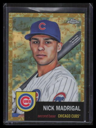 2022 Topps Chrome Platinum Toile Cream Gold Refractor 148 Nick Madrigal 19/50