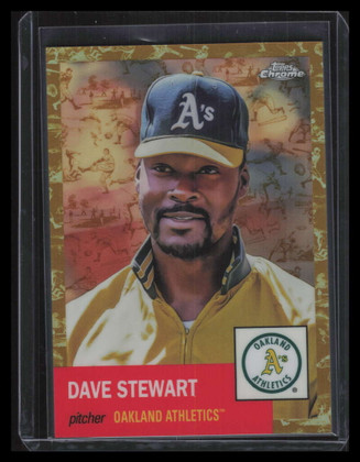 2022 Topps Chrome Platinum Toile Cream Gold Refractor 179 Dave Stewart 23/50
