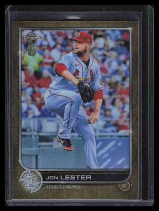 2022 Topps Chrome Ben Baller Gold Refractor 187 Jon Lester 29/50