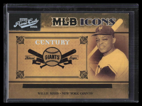 2005 Prime Cuts MLB Icons Century Silver mlb44 Willie Mays 2/50