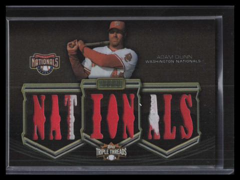 2010 Topps Triple Threads Relics Sepia r114 Adam Dunn Triple Patch 27/27