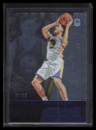 2014-15 Prestige Plus Bonus Shots Blue 125 Klay Thompson 30/99