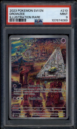 2023 Pokemon Scarlet and Violet 210 Drowzee IR Illustration Rare PSA 9 MINT