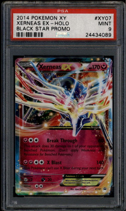 2014 Pokemon XY Black Star Promos xy07 Xerneas EX Legends of Kalos Tin PSA 9