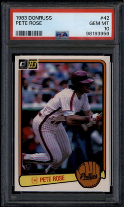 1983 Donruss 42 Pete Rose PSA 10 GEM MT