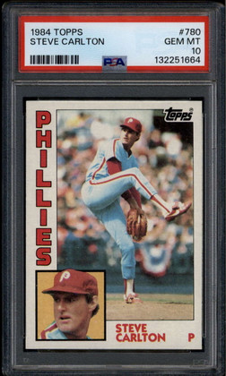 1984 Topps 780 Steve Carlton PSA 10 GEM MT