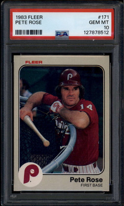 1983 Fleer 171 Pete Rose PSA 10 GEM MT