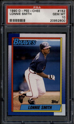 1990 O-Pee-Chee 152 Lonnie Smith PSA 10 GEM MT POP 1