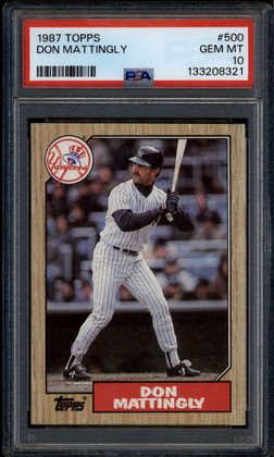 1987 Topps 500 Don Mattingly PSA 10 GEM MT