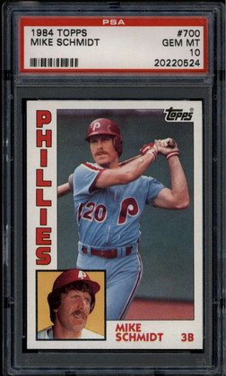 1984 Topps 700 Mike Schmidt PSA 10 GEM MT