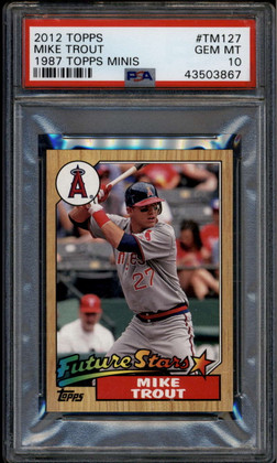 2012 Topps 1987 Topps Minis tm127 Mike Trout PSA 10 GEM MT