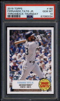 2019 Topps Throwback Thursday 180 Fernando Tatis Rookie Man on Moon RC PSA 10 34