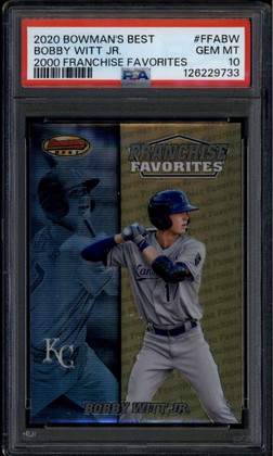 2020 Bowman's Best Franchise Favorites FFABW Bobby Witt Jr. Rookie RC PSA 10 GEM