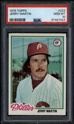 1978 Topps 222 Jerry Martin PSA 10 GEM MT