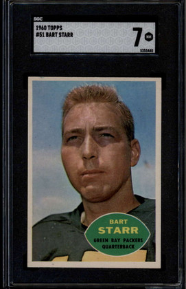 1960 Topps 51 Bart Starr SGC 7 NM