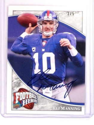 DELETE 9574 2009 Upper Deck Football Heroes Eli Manning autograph auto #D3/5 #43