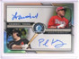 2015 Bowman Chrome Yasmany Tomas & Paul Goldschmidt auto #D23/25