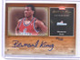 05-06 Fleer Greats Of The game Gold Bernard King auto autograph #D01/10