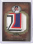 2012 Topps Tier one 1 Josh Hamilton Prodigious Patches 4 clr patch #D02/10