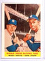 DELETE 18295 1958 Topps World Series Batting Foes Mickey Mantle Hank Aaron #418 VG *71348