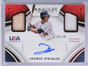2016 Panini Immaculate USA George Springer autograph jersey bat #D09/10 *72011
