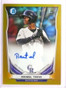 2014 Bowman Chrome Gold Refractor Raimel Tapia autograph rc #D28/50 *72212