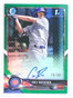 2018 Bowman Chrome Green Refractor Cole Roederer autograph rc #D70/99  *75169