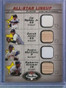 2002 Fleer Box Score All-Star Lineup Cal Ripken Derek Jeter Pedro Bat Jersey