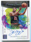 2020-21 Panini Impeccable Canvas Creations Autographs Thaddeus Young Auto 16/25