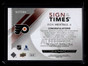 2017-18 SP Authentic Sign of the Times Inscribed Ron Hextall Vezina Auto 4/25