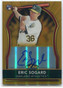 2011 Finest Autographs Gold Refractor 93 Eric Sogard Rookie Auto 69/75