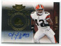 2010 Panini Plates &amp; Patches Signatures Gold 192 T. J. Ward Rookie Auto 25/25