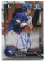 2016 Bowman Chrome Draft Autographs Refractor Cavan Biggio Rookie Auto 485/499