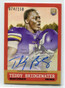 2014 Topps '63 Mini Autographs 212 Teddy Bridgewater Rookie Auto 74/150