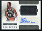 2018-19 National Treasures Lasting Legacies 48 Artis Gilmore Jersey Auto 15/49