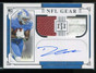 2020 National Treasures NFL Gear D'Andre Swift RC Dual Ball Jersey Auto 87/99