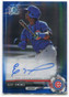 2017 Bowman Chrome Autographs Blue Refractor Eloy Jimenez Rookie Auto 23/150