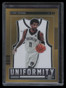 2021-22 Panini Contenders Optic Uniformity Gold Refractor 17 Kyrie Irving 4/10