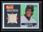 2005 Bowman Heritage Pieces of Greatness Rainbow Relics Barry Bonds Jersey 32/51