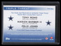 2009 Topps Unique Triple Threat Felix Jones Marion Barber Tony Romo Jersey 3/25